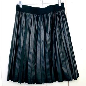 Faux Leather Skirt